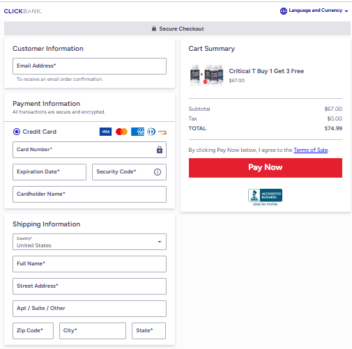 Critical T Checkout